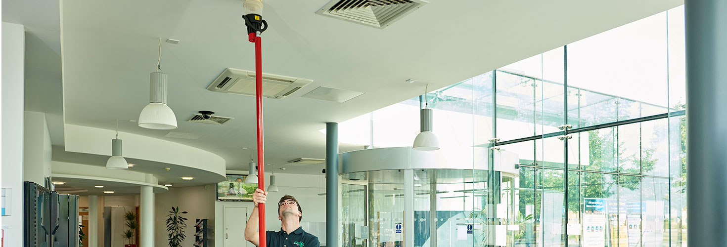 Fire Alarm Test Equipment In Use