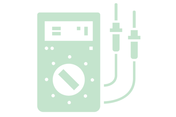 portable amp meter icon green